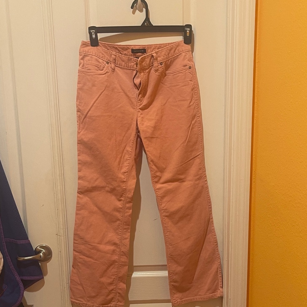 Lands' End Coral Flare Pants